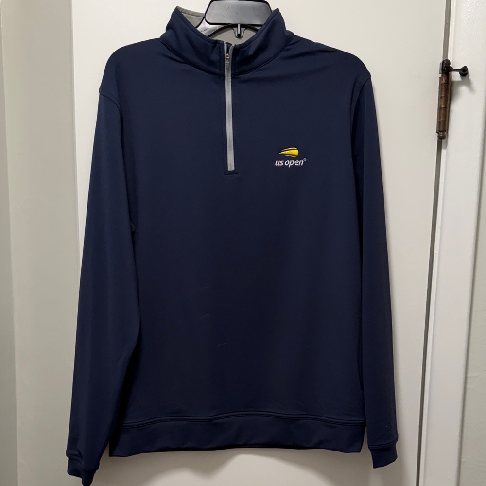 Peter Millar Gray and Navy Pullover